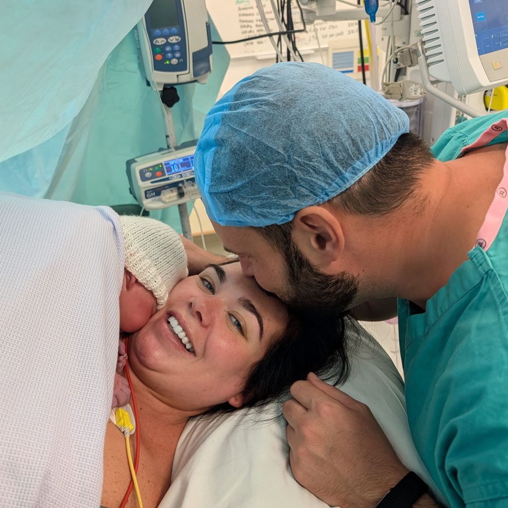 Scarlett Moffatt nach der Geburt ihres Babys