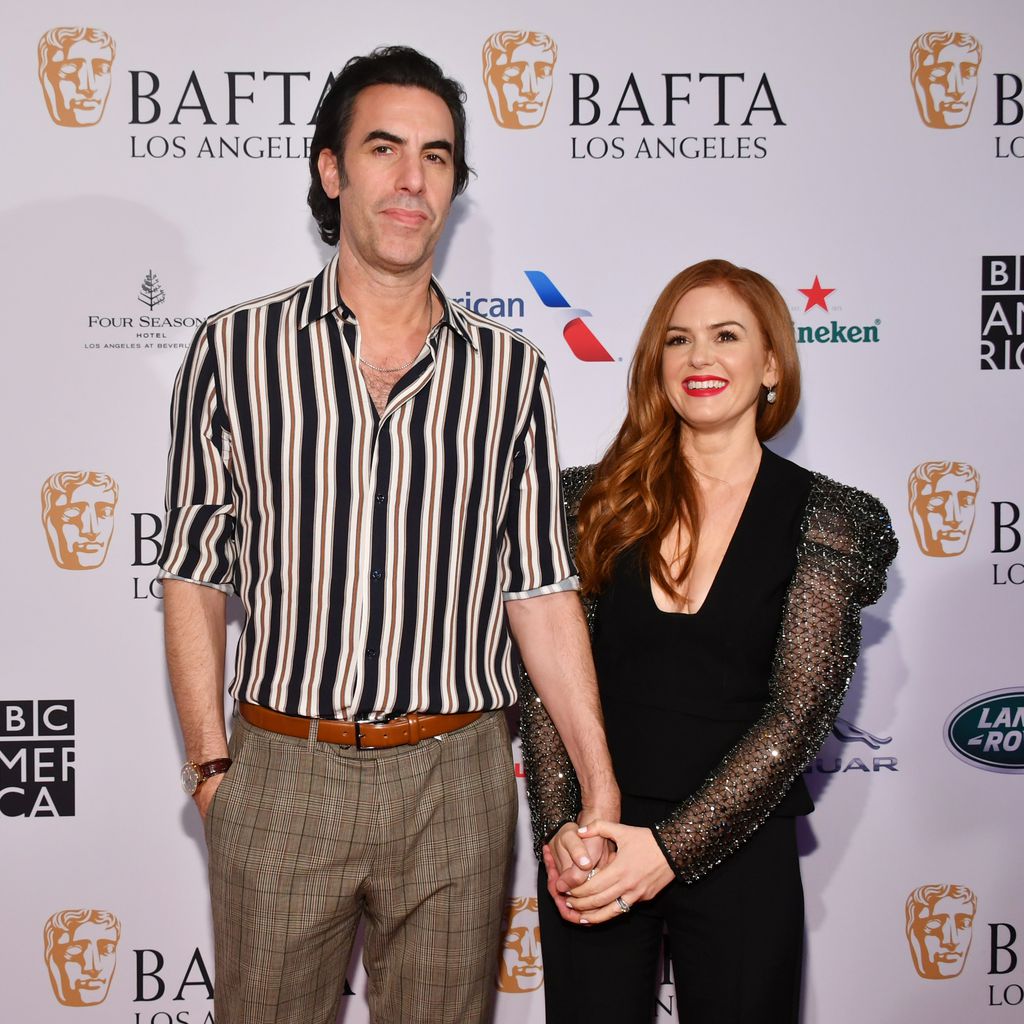 Schauspieler Sacha Baron Cohen und seine Frau Isla Fisher