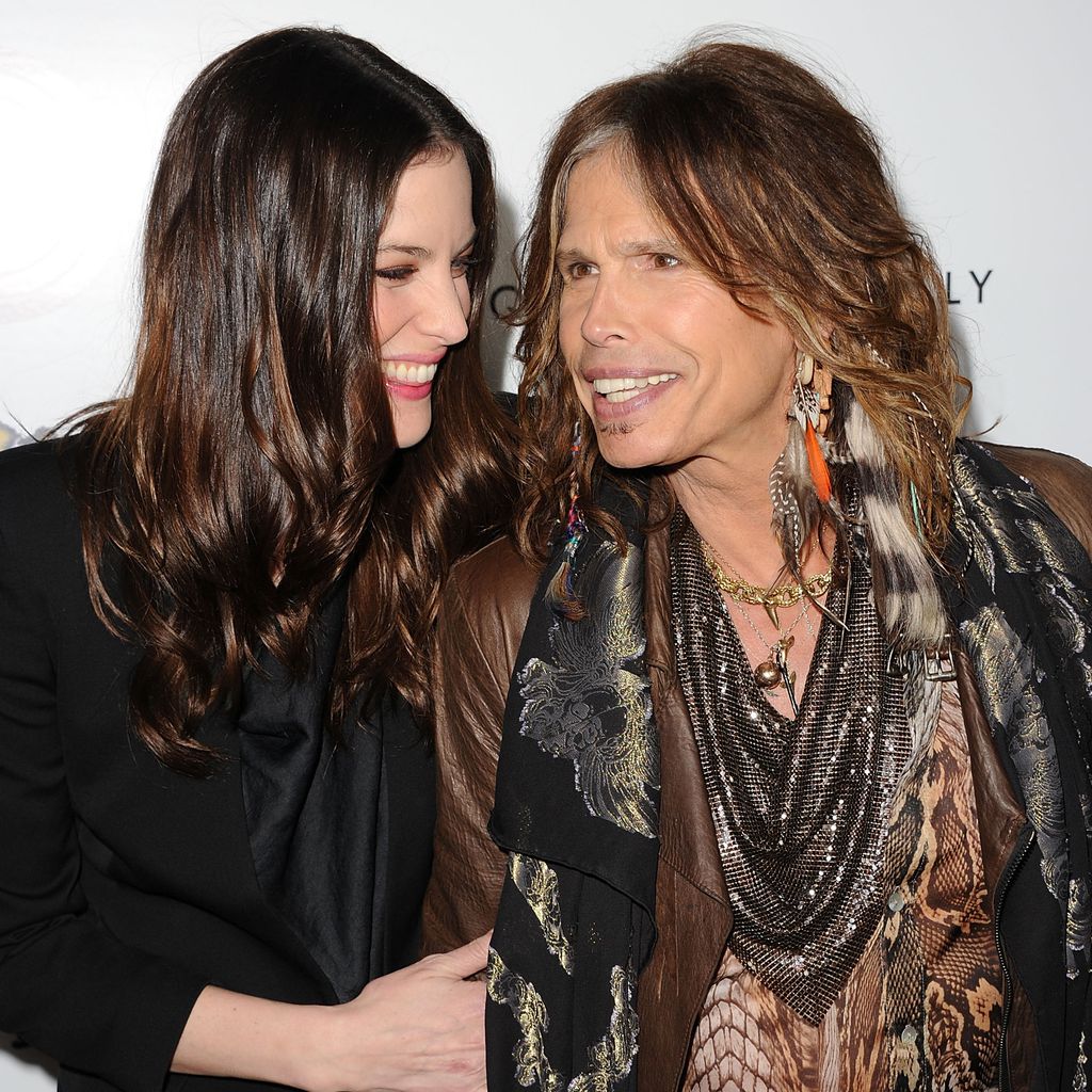 Schauspielerin Liv Tyler und ihr Vater Steven Tyler