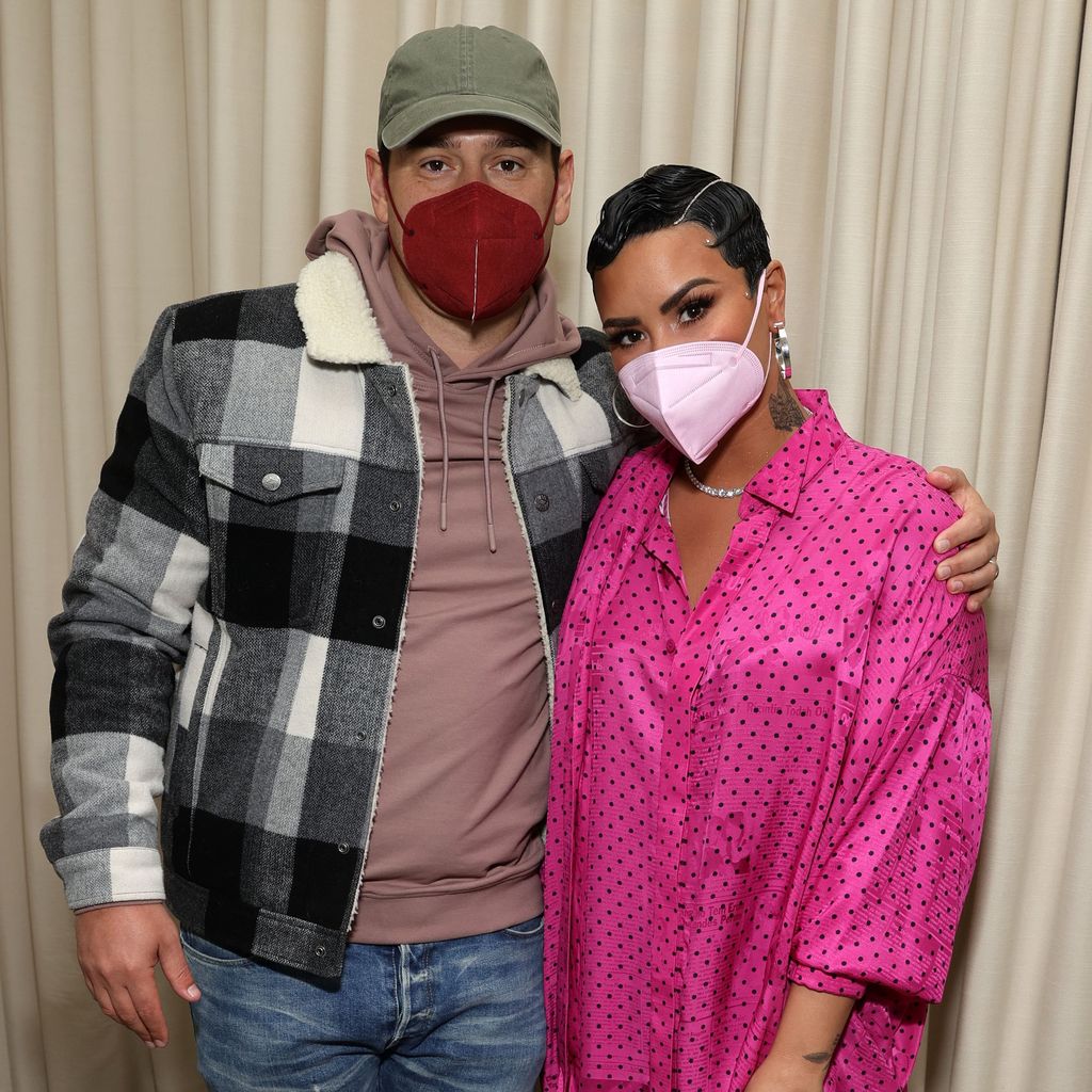 Scooter Braun und Demi Lovato im Jahr 2021