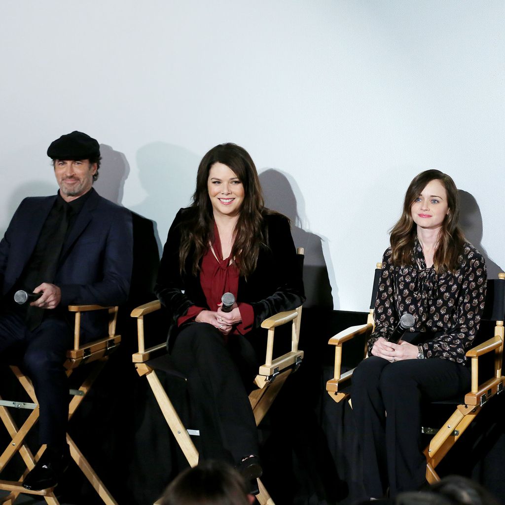 Scott Patterson, Lauren Graham, Alexis Bledel und Kelly Bishop 2016 in New York