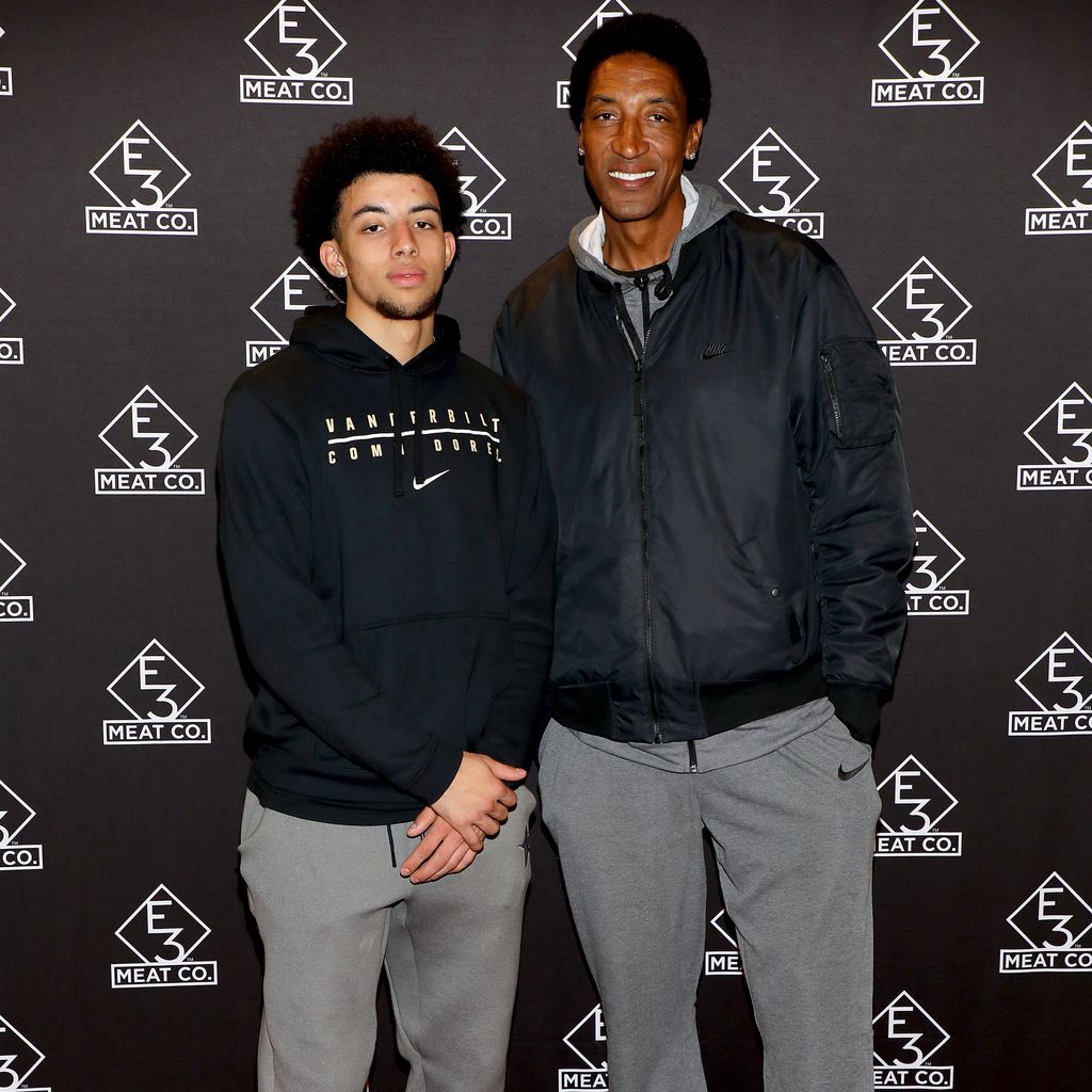 NBA-Spieler Scottie Pippen und sein Sohn Scottie Jr