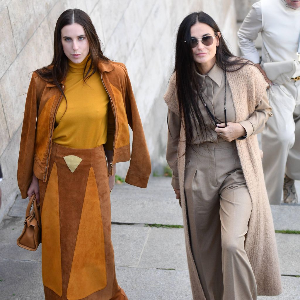 Scout Willis mit ihrer Mutter Demi Moore