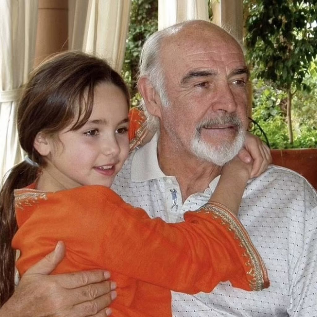 Sean Connery und seine Enkelin Saskia Connery