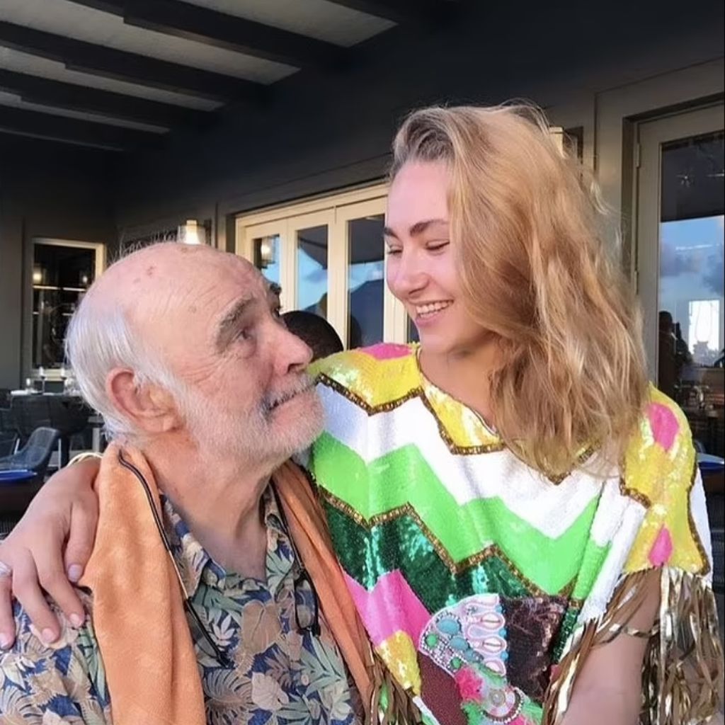 Sean Connery und seine Enkelin Saskia Connery