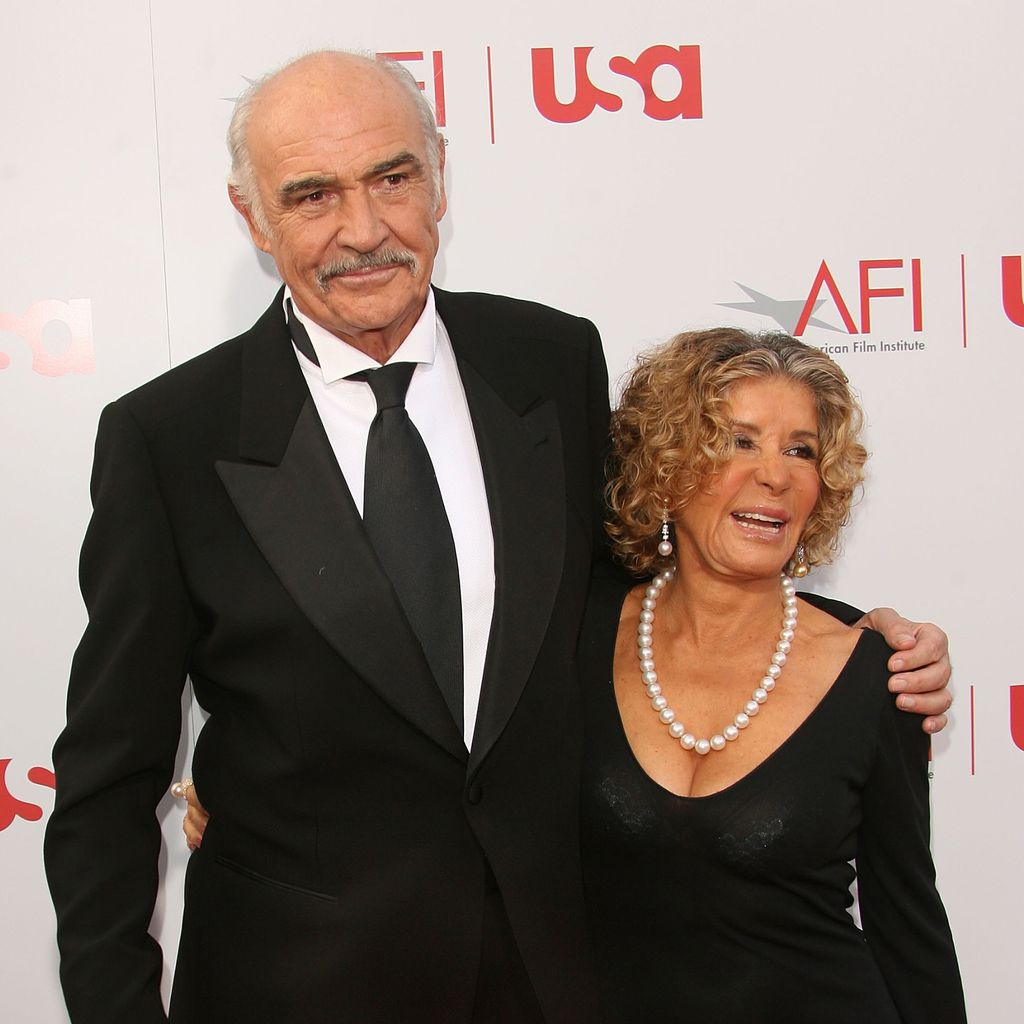 Sean Connery mit seiner Frau Micheline Roquebrune, 2006 in Hollywood