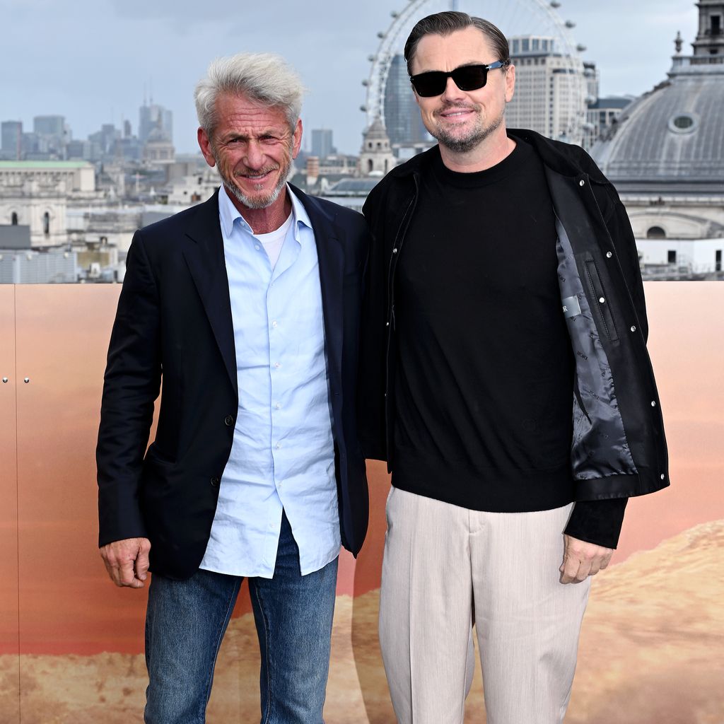 Sean Penn und Leonardo DiCaprio beim Photocall zu "One Battle After Another" in London