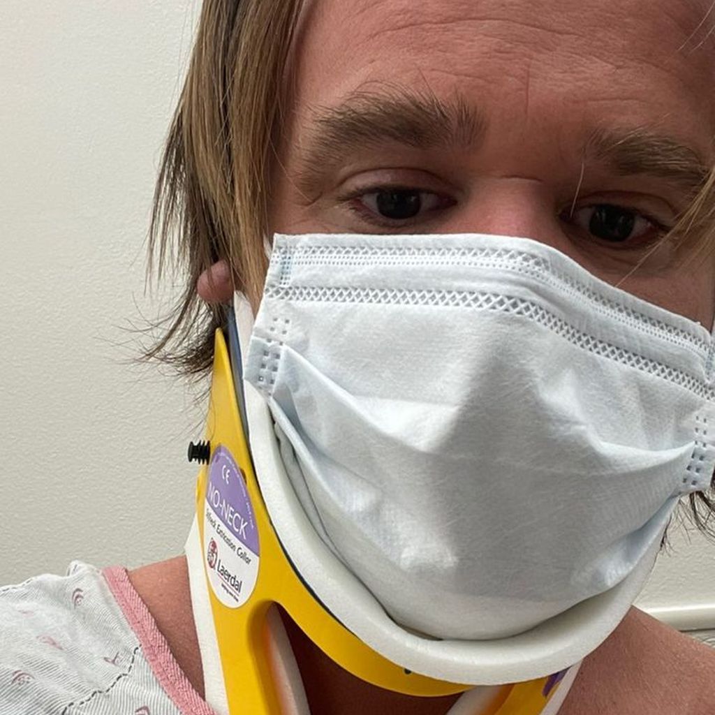 Sean Stewart nach seinem Unfall