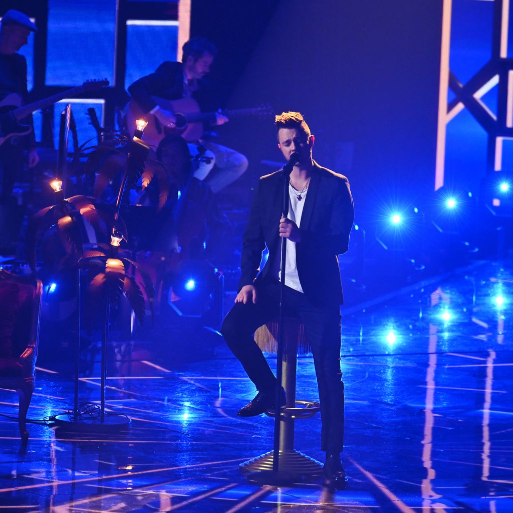 Sebastian Krenz beim "The Voice of Germany"-Finale