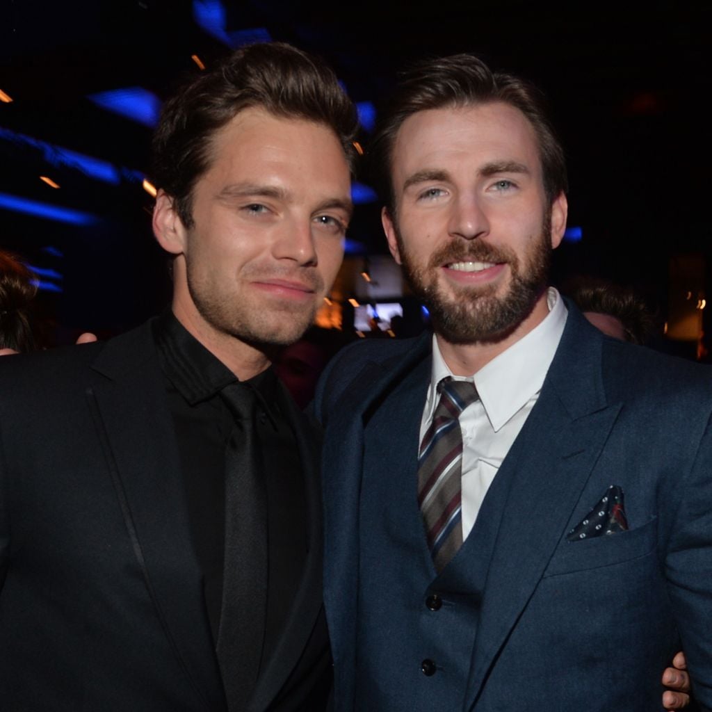Sebastian Stan und Chris Evans, 2014