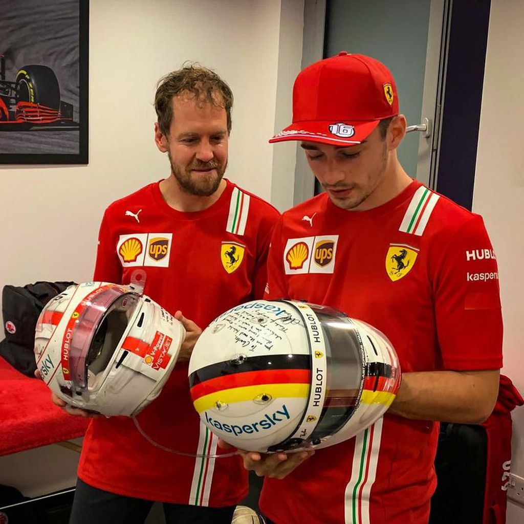 Sebastian Vettel und Charles Leclerc, Ferrari-Fahrer