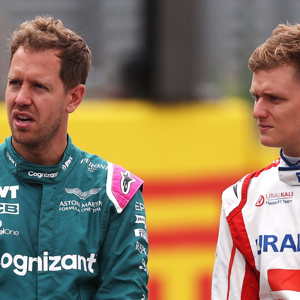 Sebastian Vettel und Mick Schumacher, Formel-1-Stars
