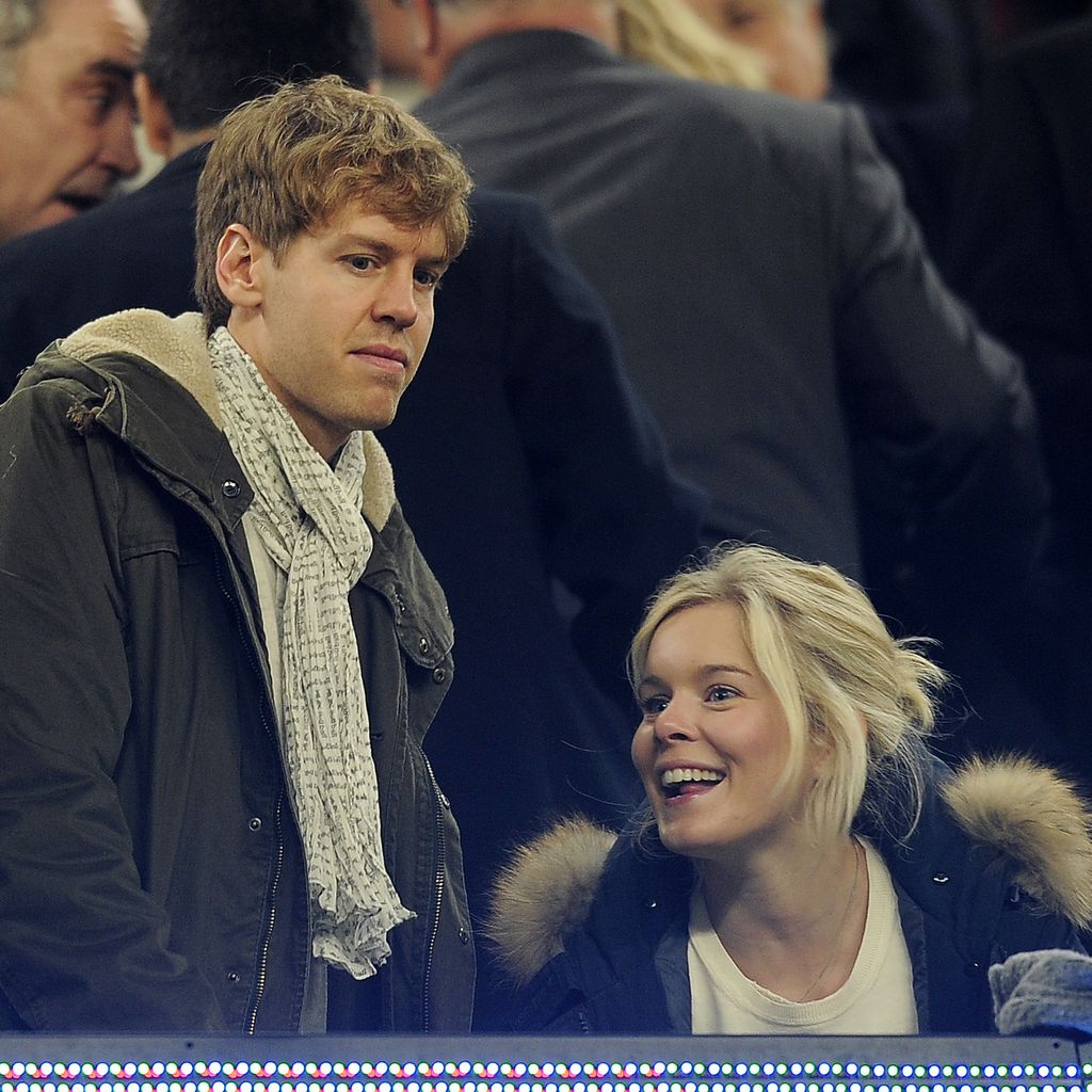 Sebastian Vettel und seine Frau Hanna im Februar 2012 in Barcelona