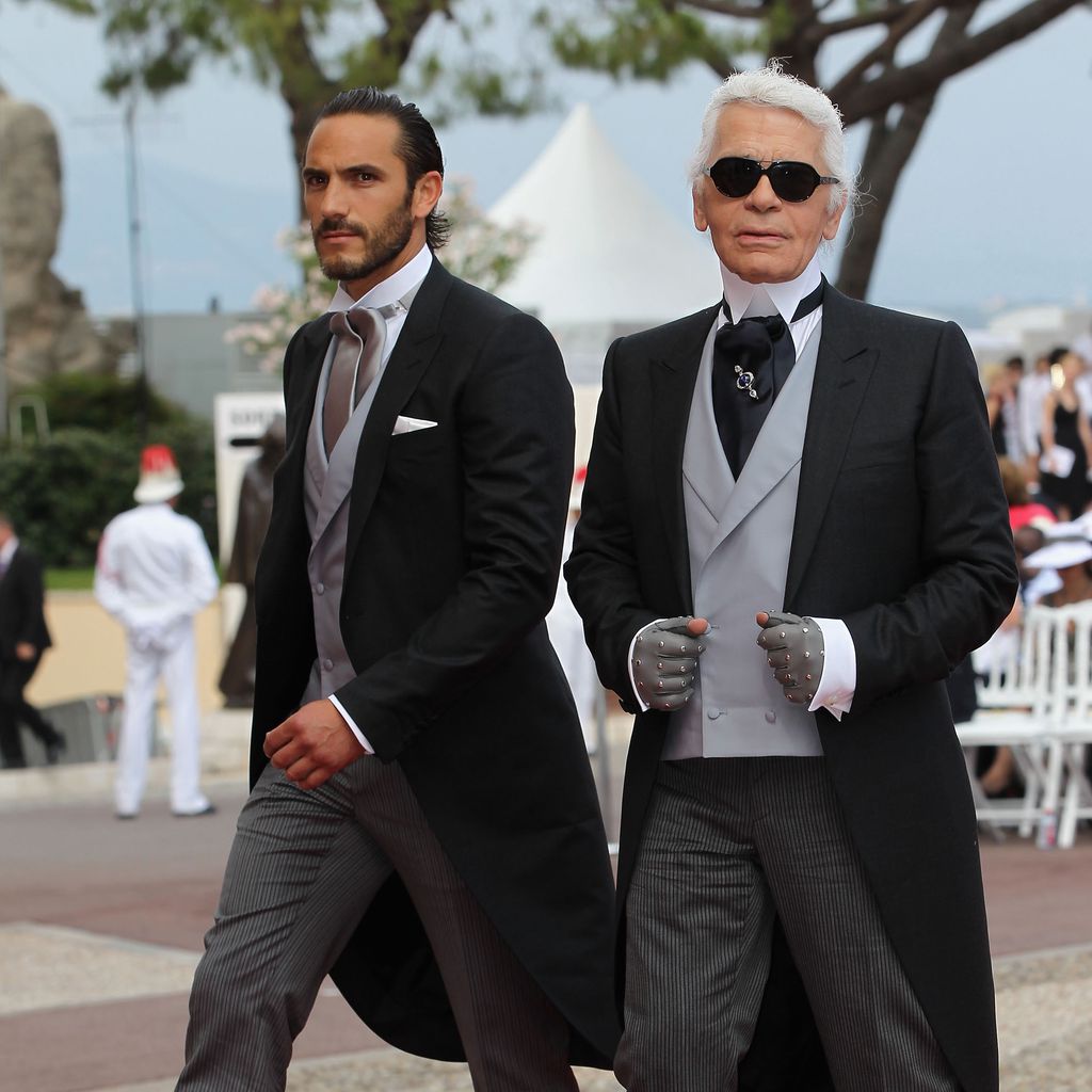 Sébastien Jondeau und Karl Lagerfeld im Juli 2011