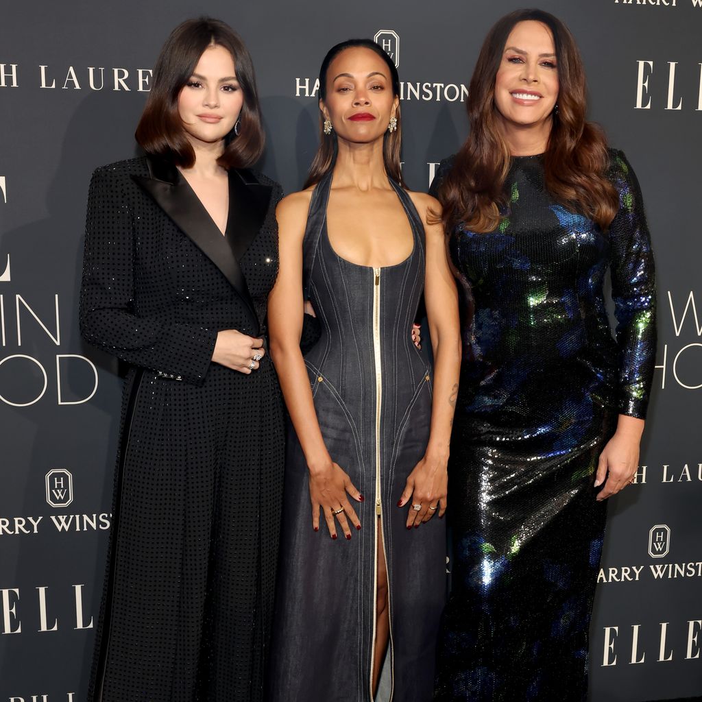 Selena Gomez, Zoe Saldana und Karla Sofía Gascón