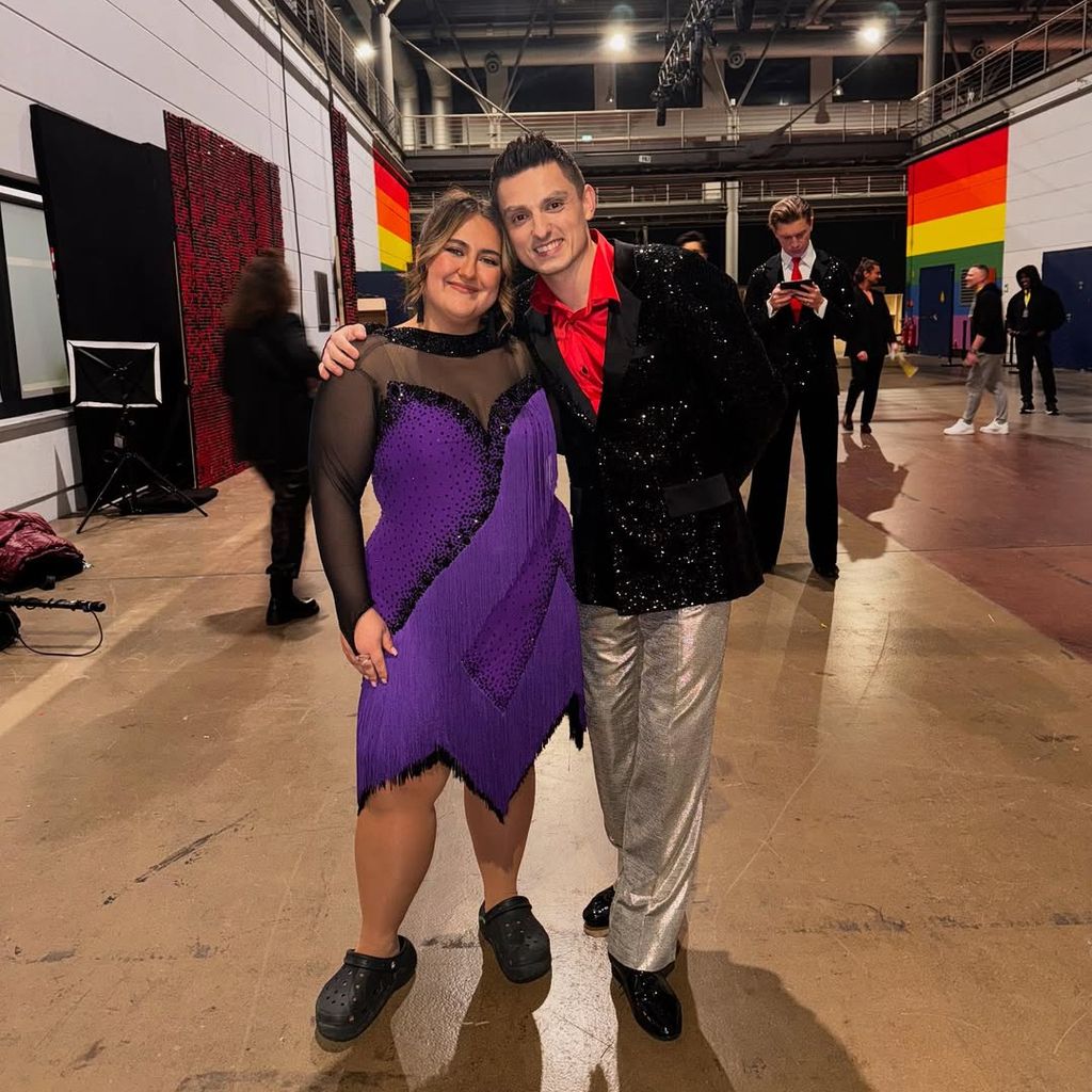 SelfieSandra und Zsolt Sándor Cseke nach ihrem "Let's Dance"-Auftritt am Freitag, 28. Februar 2025.