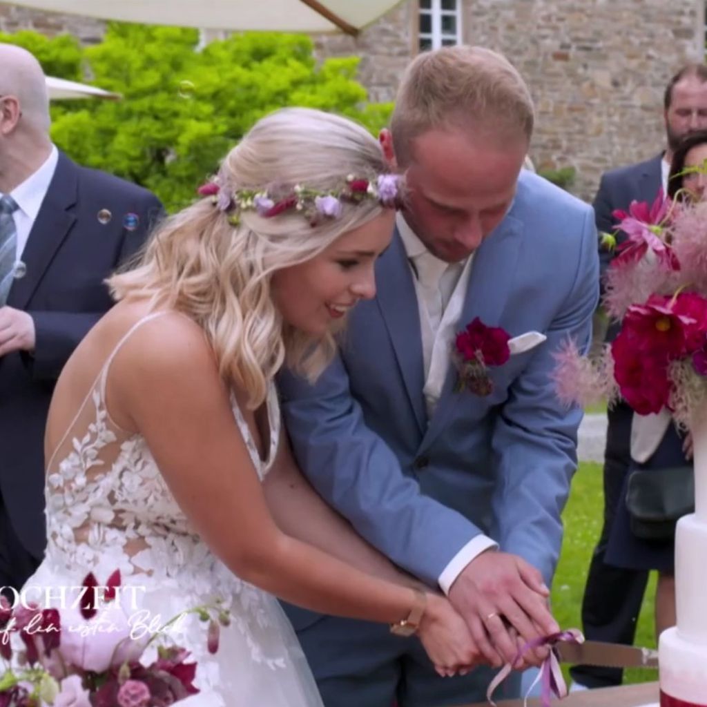 Selina und Michael bei ihrer Hochzeit