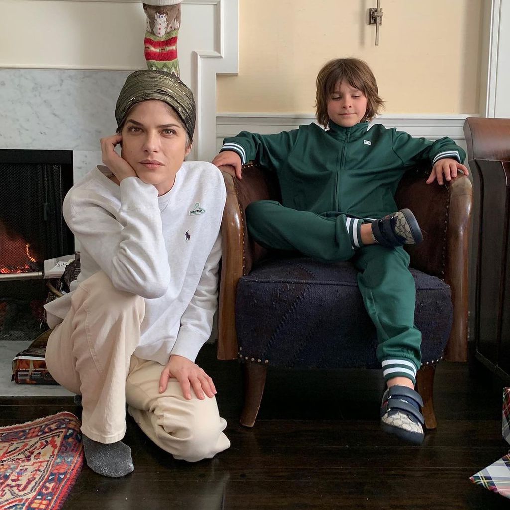 Selma Blair mit ihrem Sohn Arthur, Weihnachten 2020