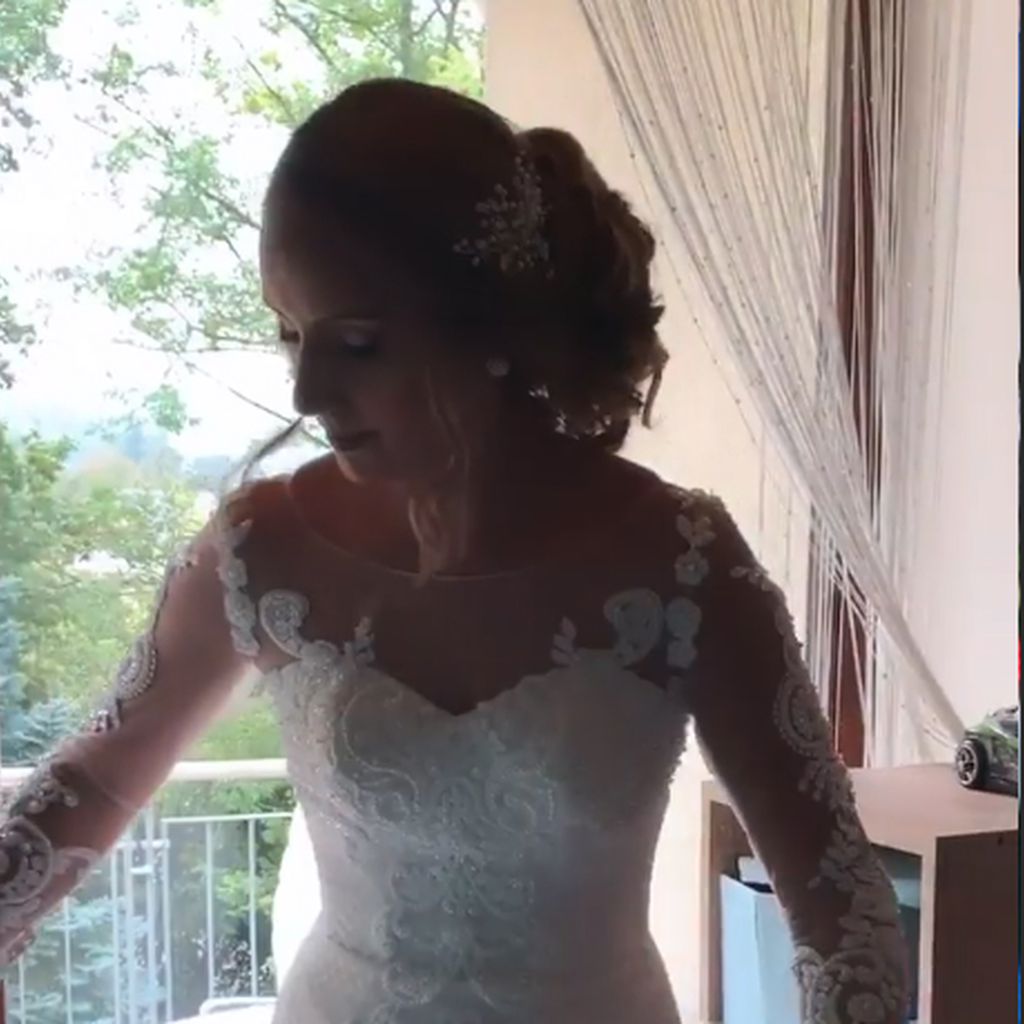 Senay Ak an ihrem Hochzeitstag
