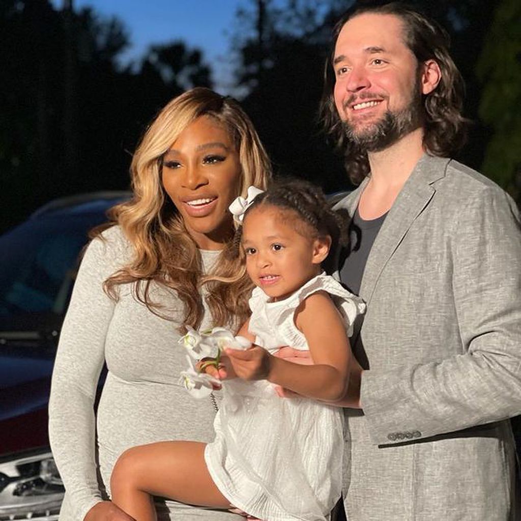 Serena Williams, Alexis Ohanian und deren Tochter Olympia