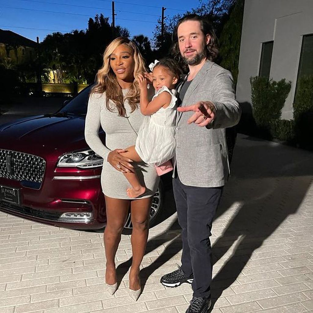 Serena Williams, Alexis Ohanian und deren Tochter Olympia