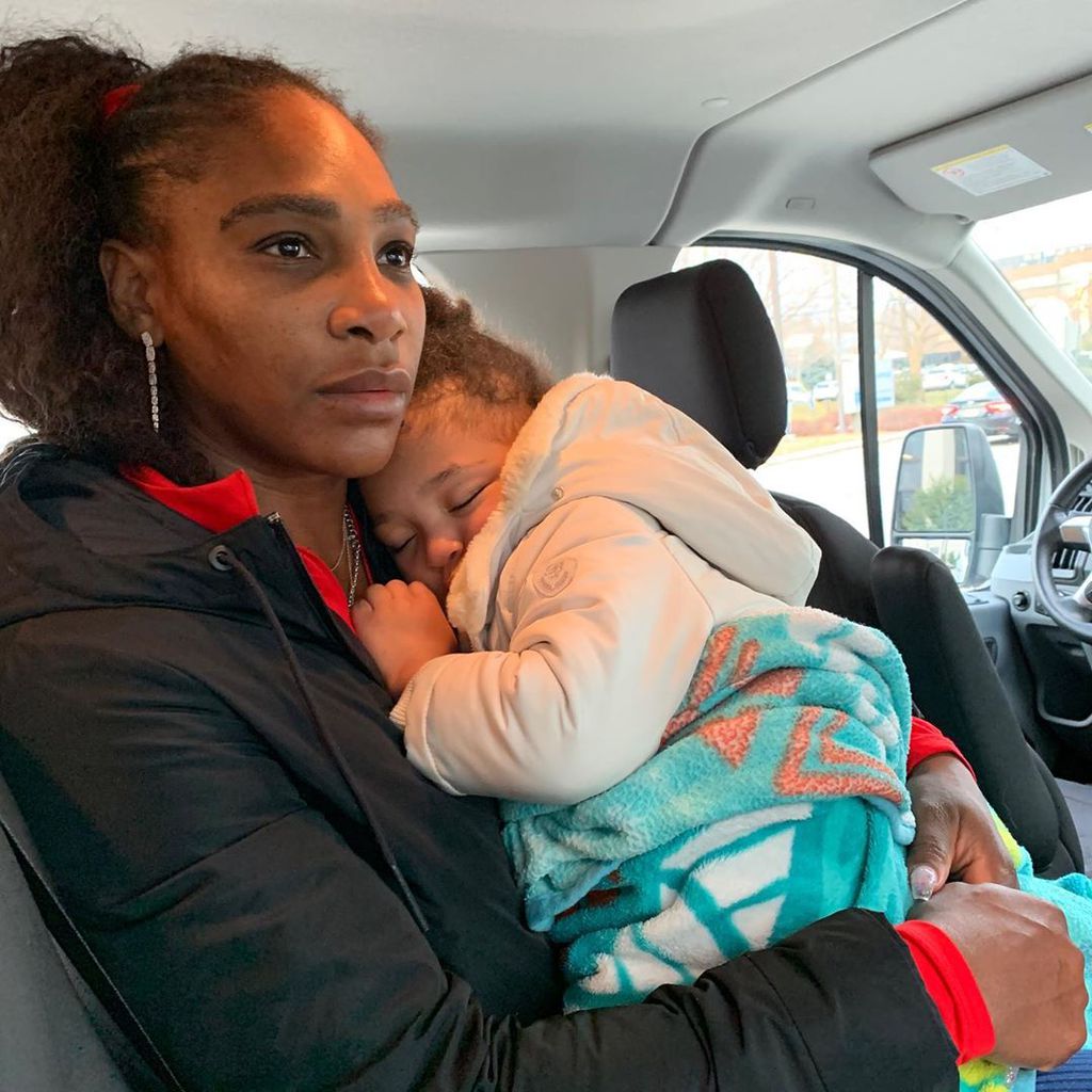 Serena Williams mit ihrer Tochter Alexis Olympia, Februar 2020