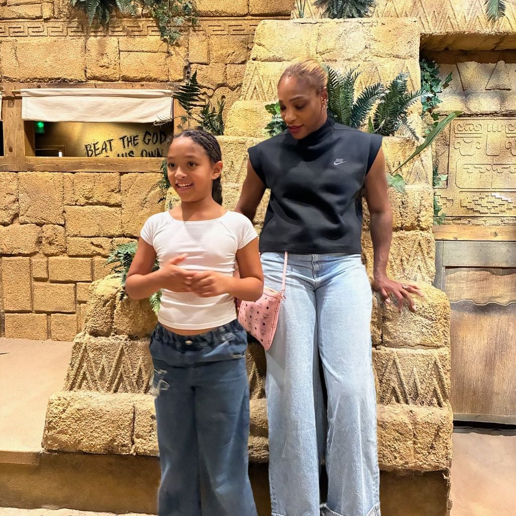 Serena Williams mit ihrer Tochter Olympia in London, 2026