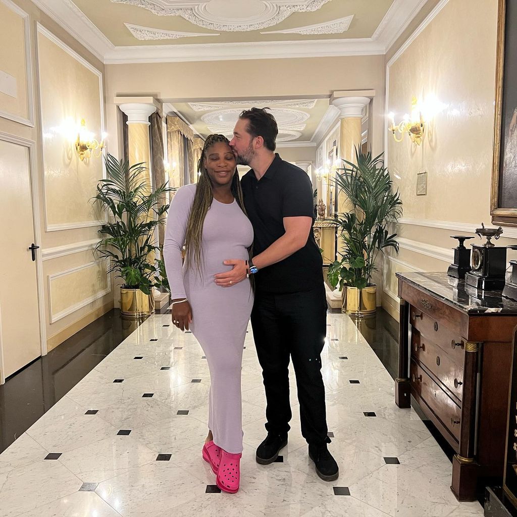 Serena Williams mit ihrem Mann Alexis im Juni 2023
