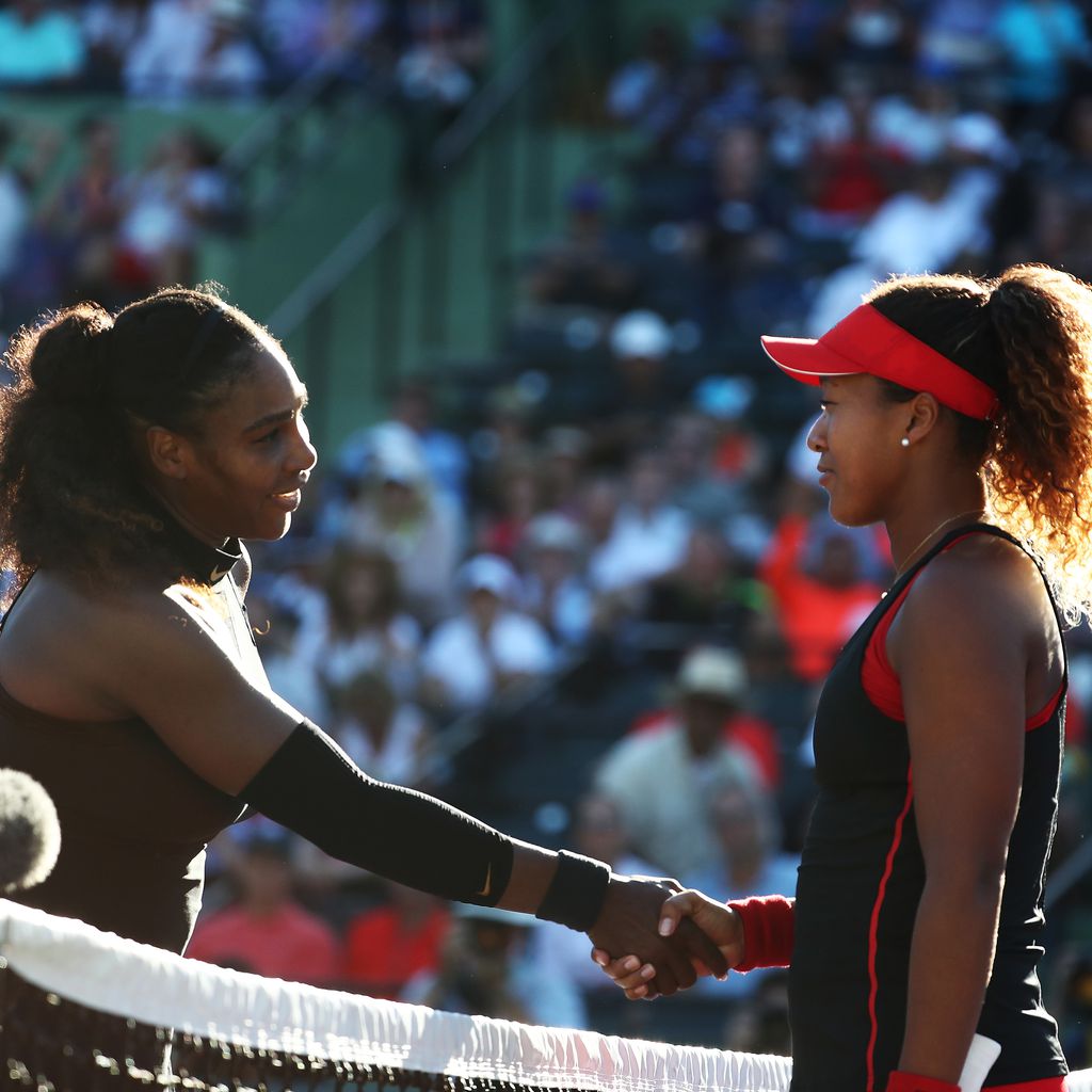Serena Williams und Naomi Osaka bei den Miami Open 2018