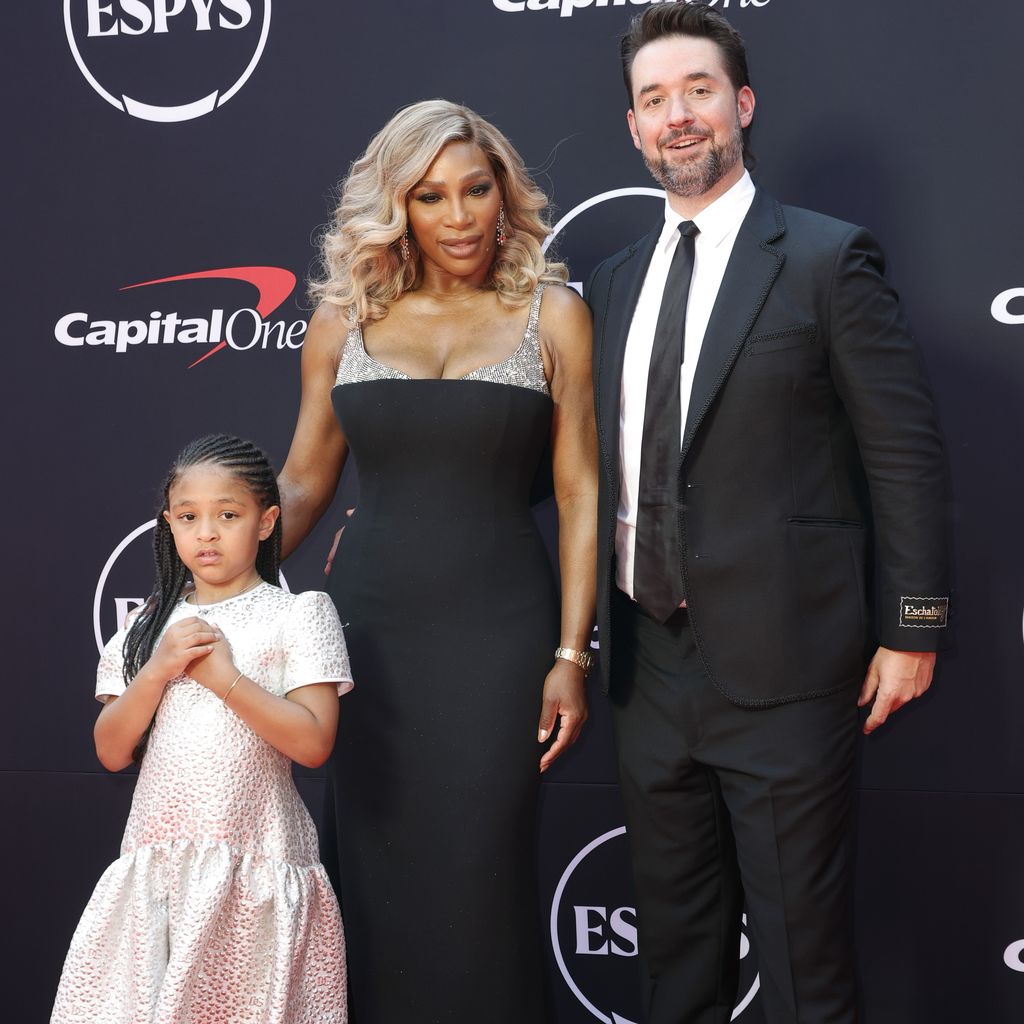Serena Williams mit ihrem Ehemann Alexis Ohanian mit Tochter Alexis Olympia Ohanian Jr., Juli 2024