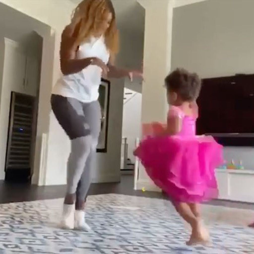 Serena Williams und Tochter Alexis Olympia