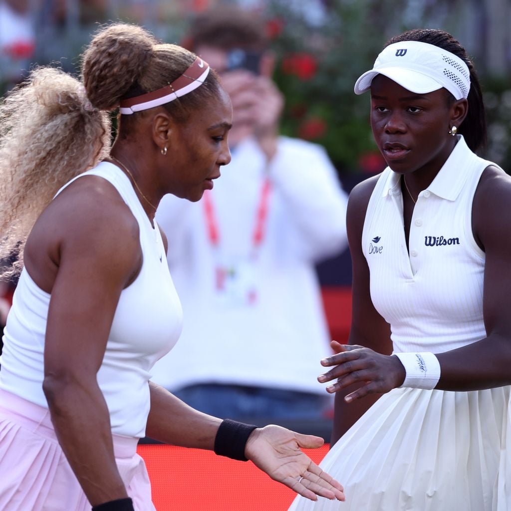 Serena Williams und Victoria Mboko im Doppel bei den HSBC Championships in London