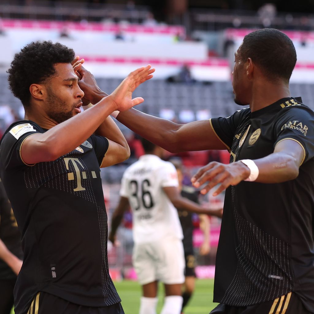 Serge Gnabry und David Alaba, Mai 2021