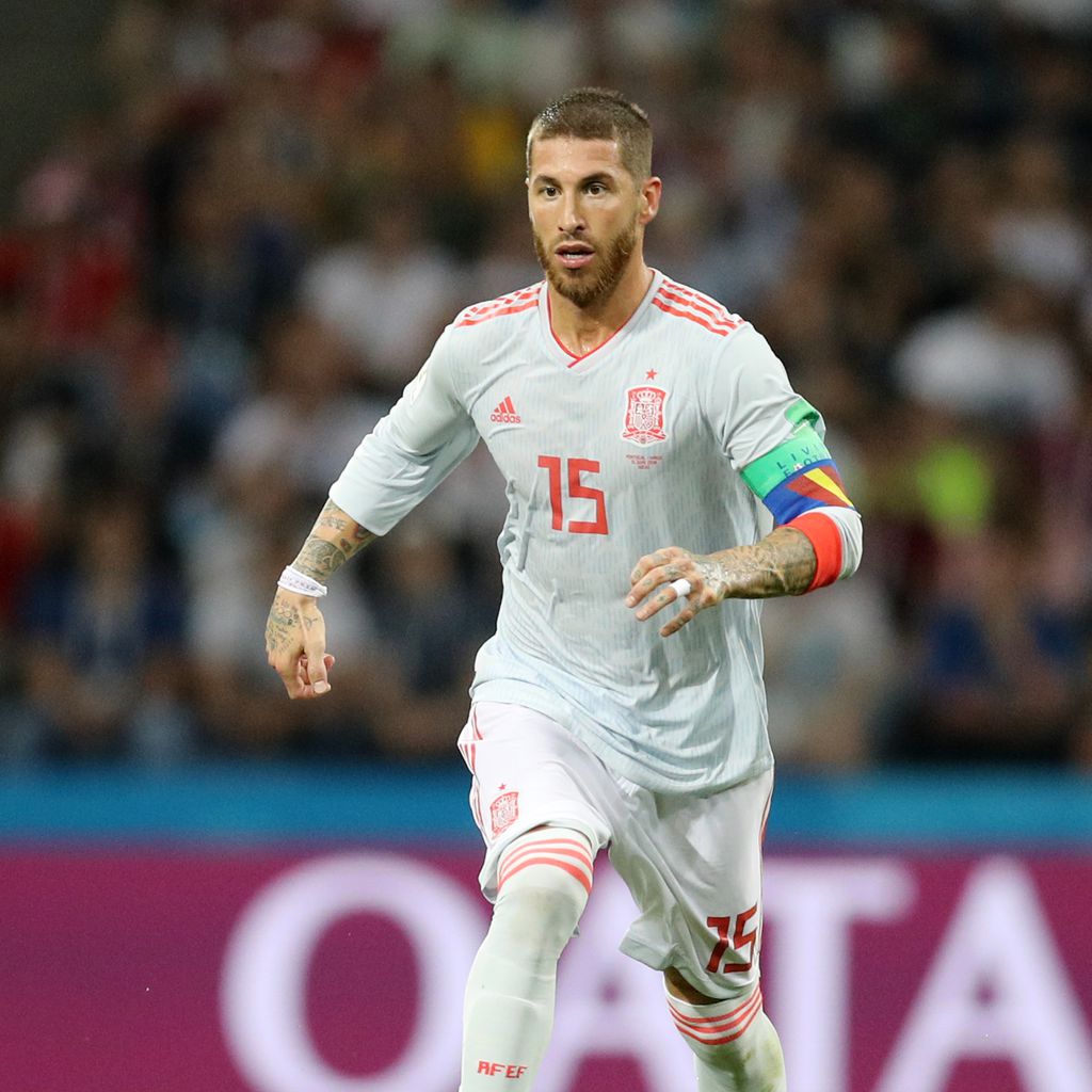 Sergio Ramos während des WM-Spiels zwischen Spanien und Portugal