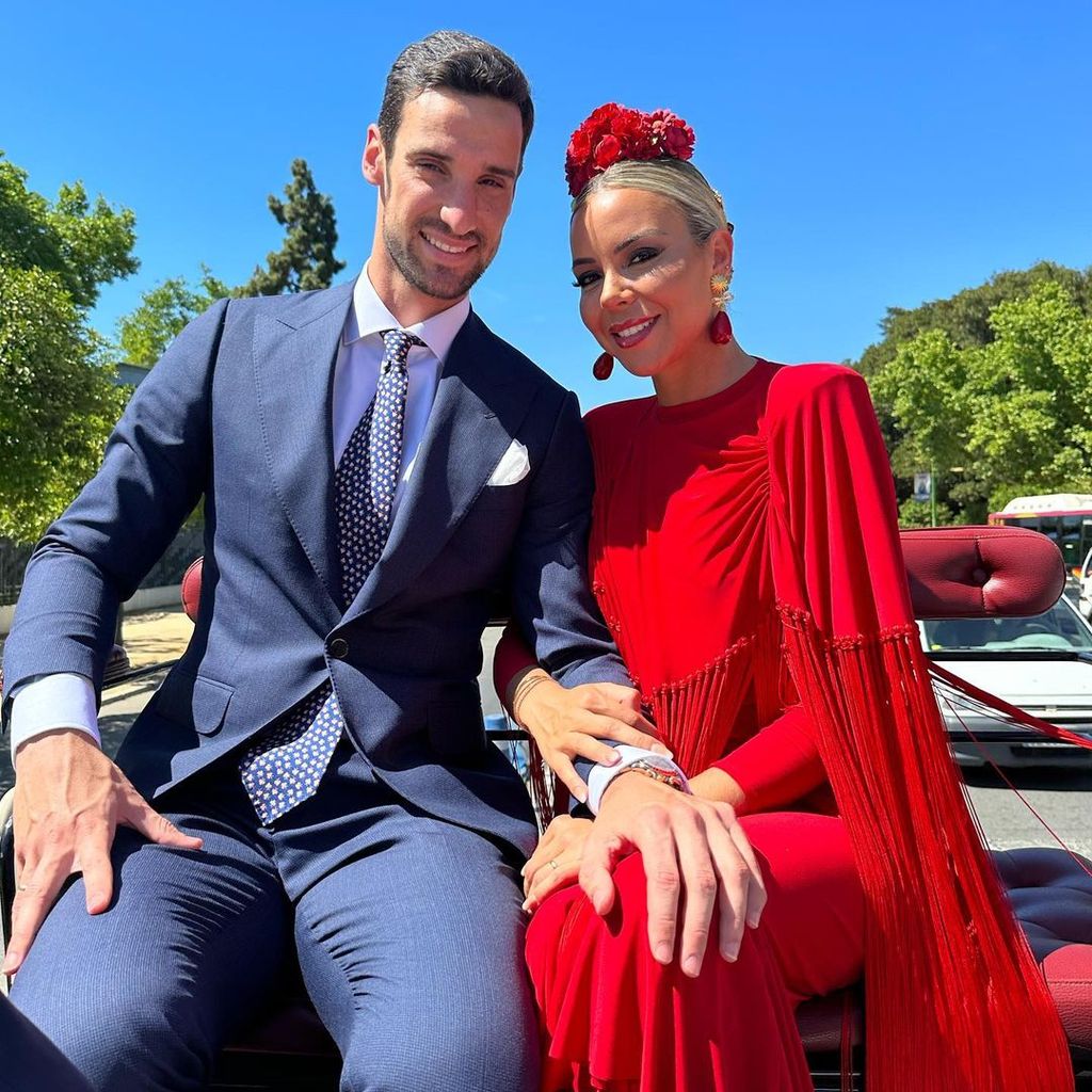 Sergio Rico und Alba Silva, April 2023