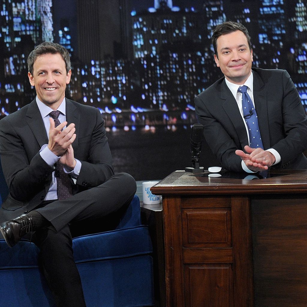 Seth Meyers und Jimmy Fallon in der "Late Night with Jimmy Fallon"-Show