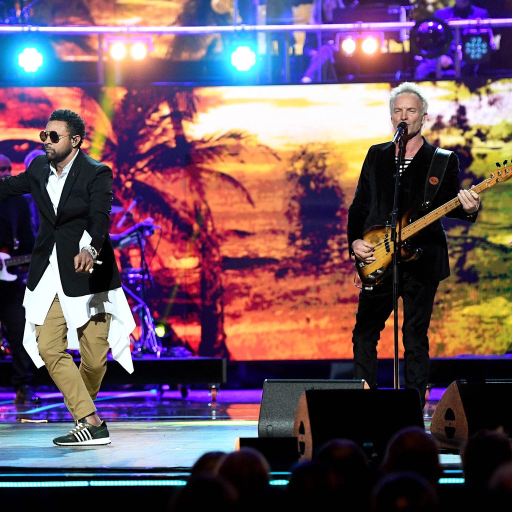 Shaggy und Sting bei einem Konzert zum 92. Geburtstag der Queen in London im April 2018