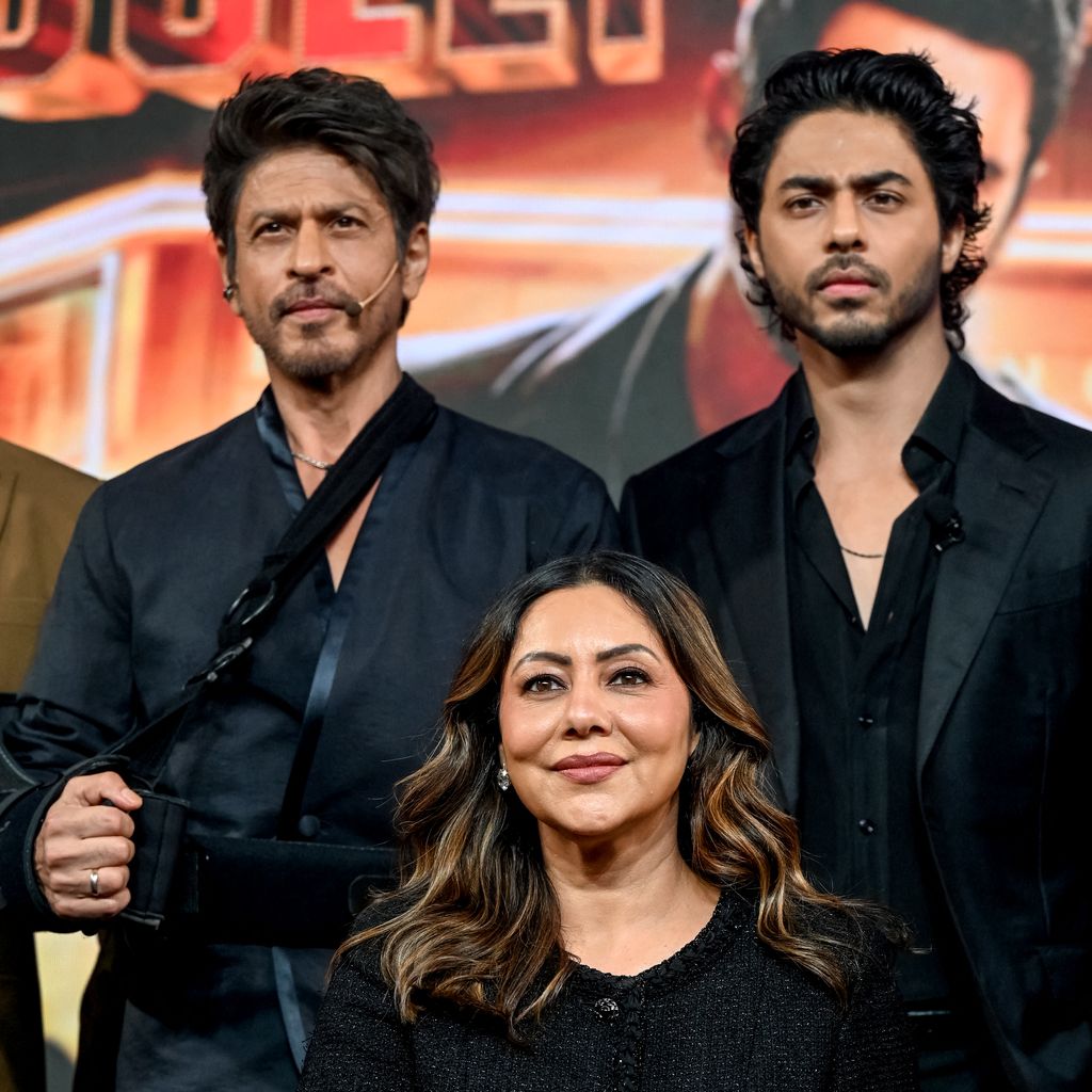 Shah Rukh Khan, Gauri Khan und Aryan Khan, August 2025