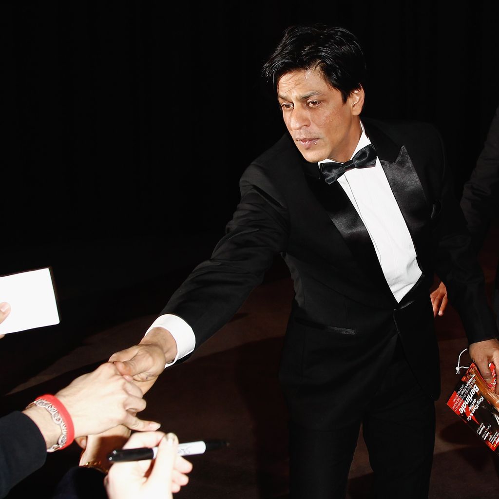 Shah Rukh Khan mit Fans in Berlin, Februar 2012