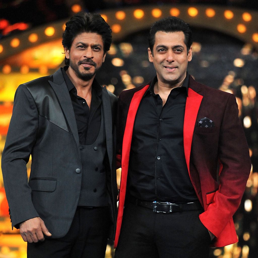 Shah Rukh Khan und Salman Khan bei der Promotion von "Raees" in der Show "Bigg Boss 10" in Lonavla, 20. Januar 2017