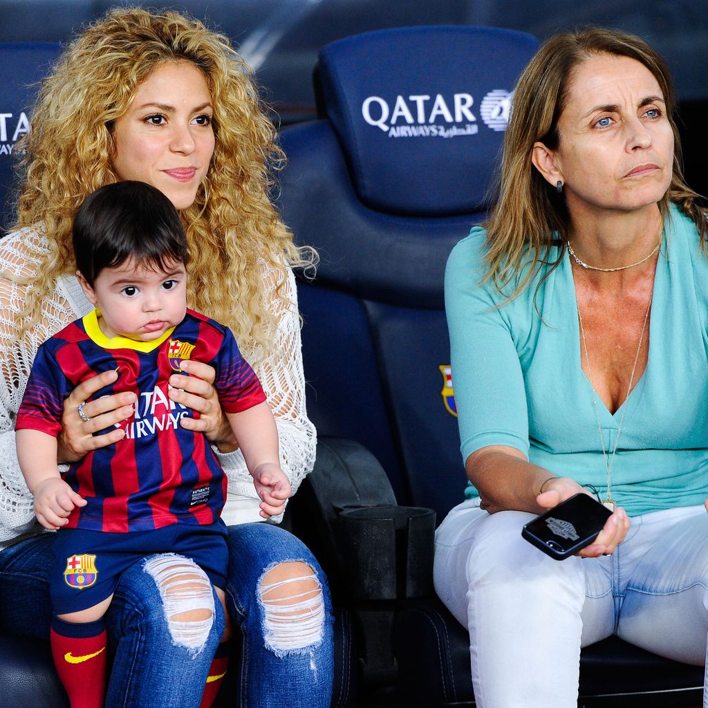 Shakira, ihr Sohn Milan und ihre Schwiegermutter Montserrat Bernabeu, 2013