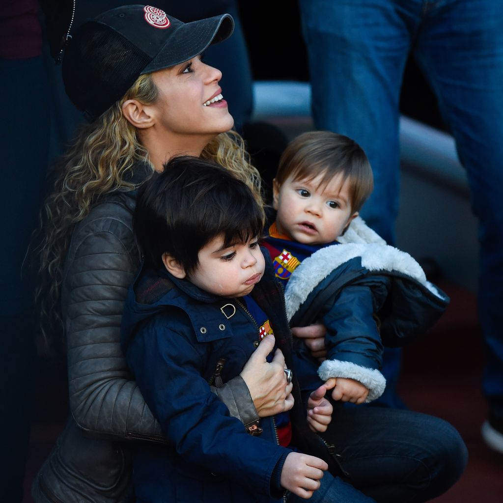 Shakira, Milan Piqué Mebarak und Sasha Piqué Mebarak