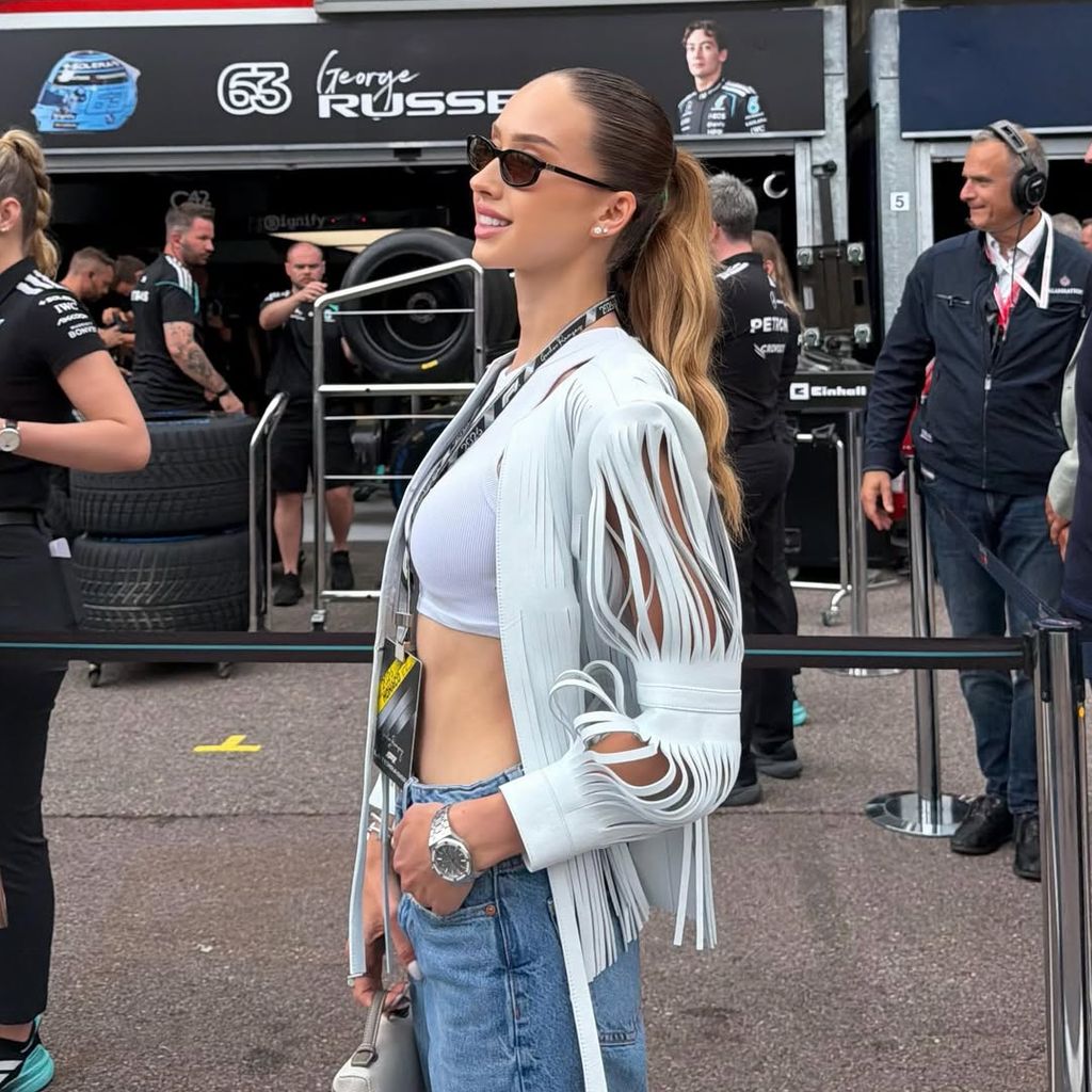 Shania Geiss genießt das Formel 1-Rennen in Monaco, Juni 2026