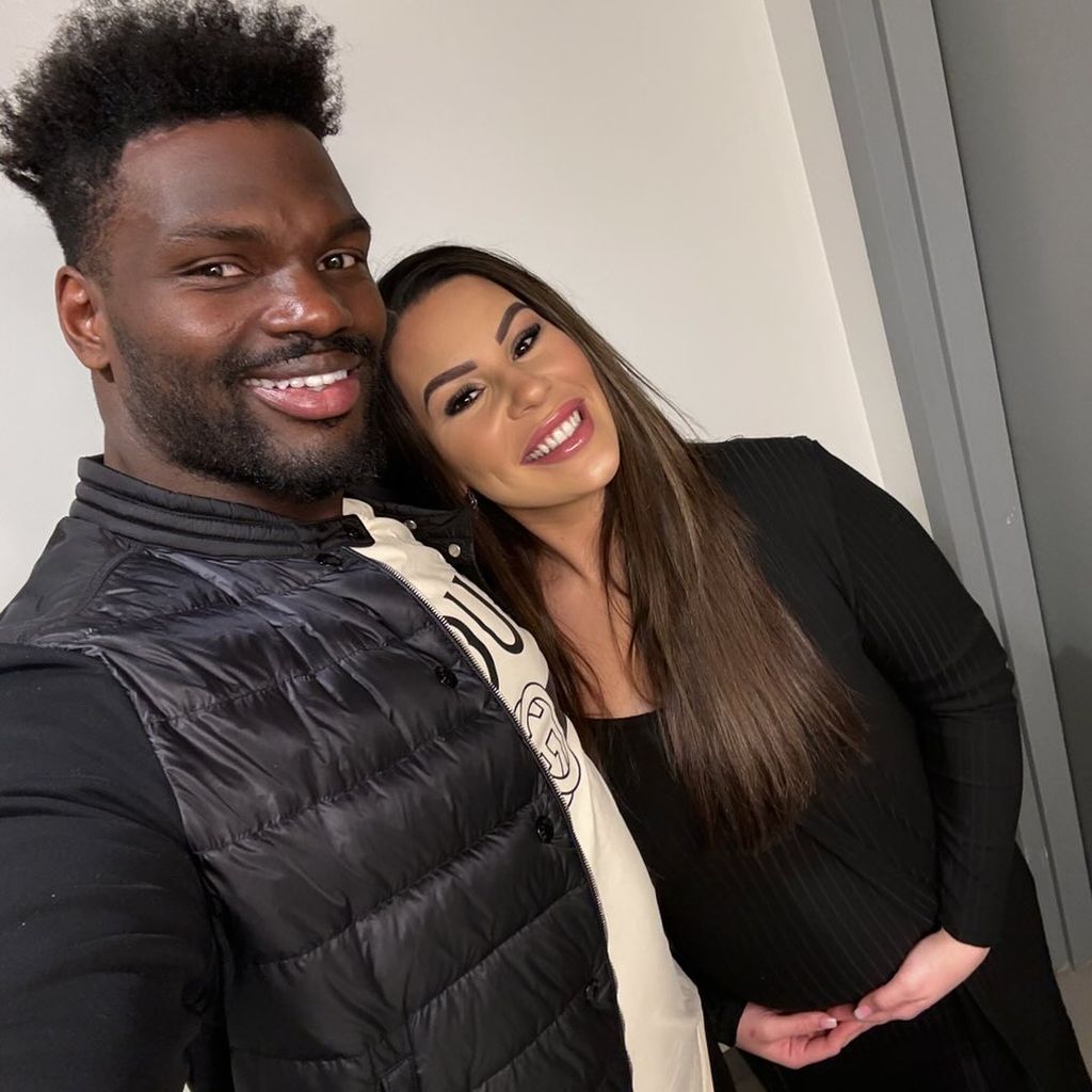 Shaquil Barrett, Footballer, und seine Frau Jordanna