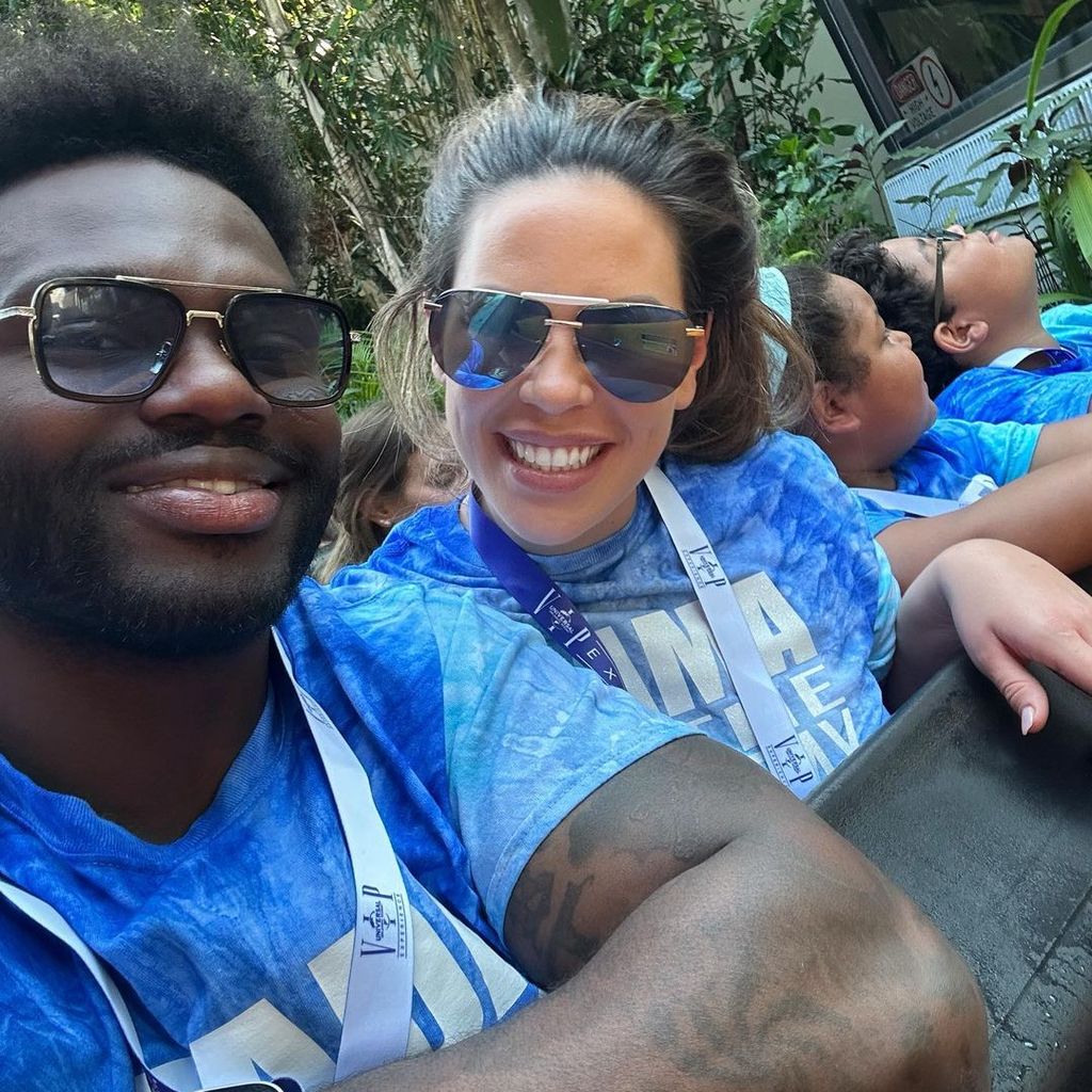 Shaquil Barrett und seine Frau, Februar 2023
