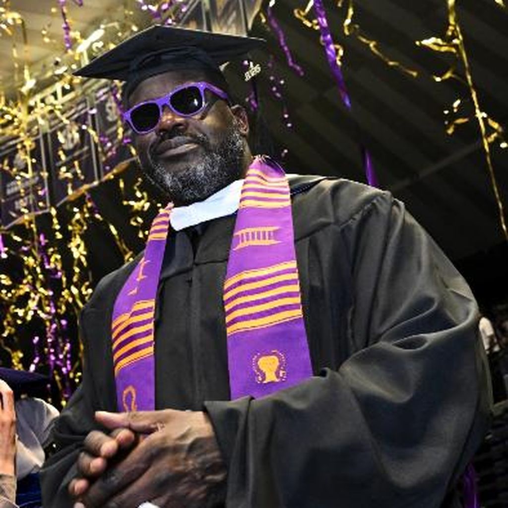 Shaquille O'Neal bei seiner vierten Abschlussfeier an der LSU, Mai 2026