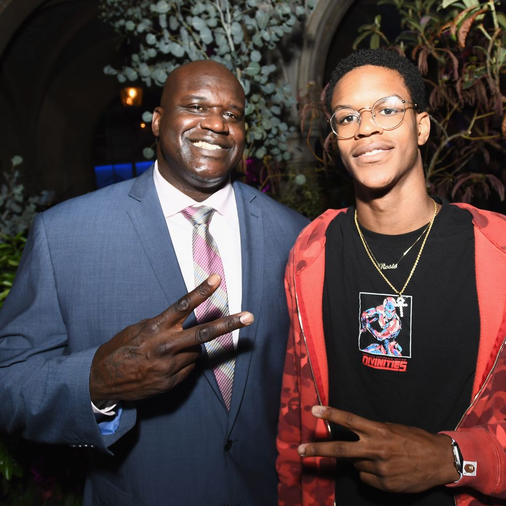 Shaquille O'Neal und Shareef O'Neal bei dem Start der Serie "Carpool Karaoke" in Hollywood, 2017