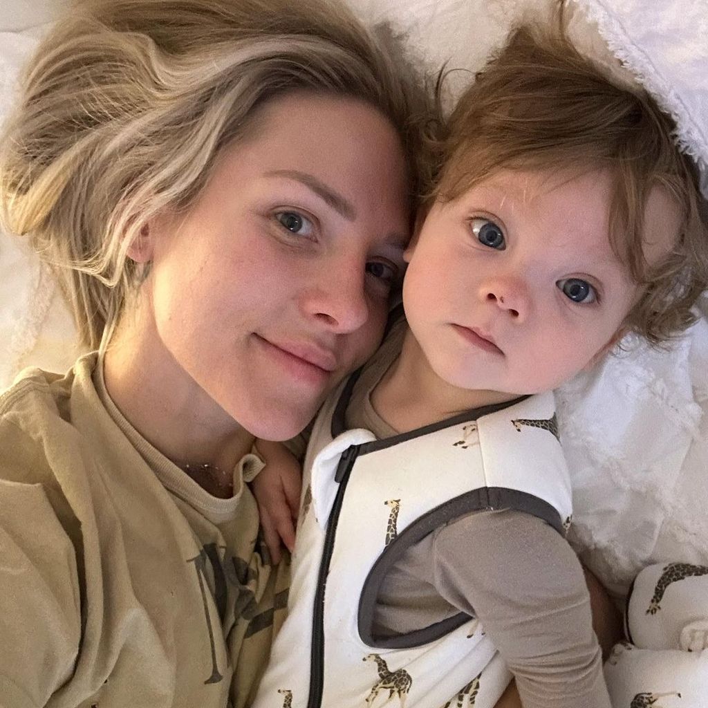 Sharna Burgess und ihr Sohn Zane, Mai 2023