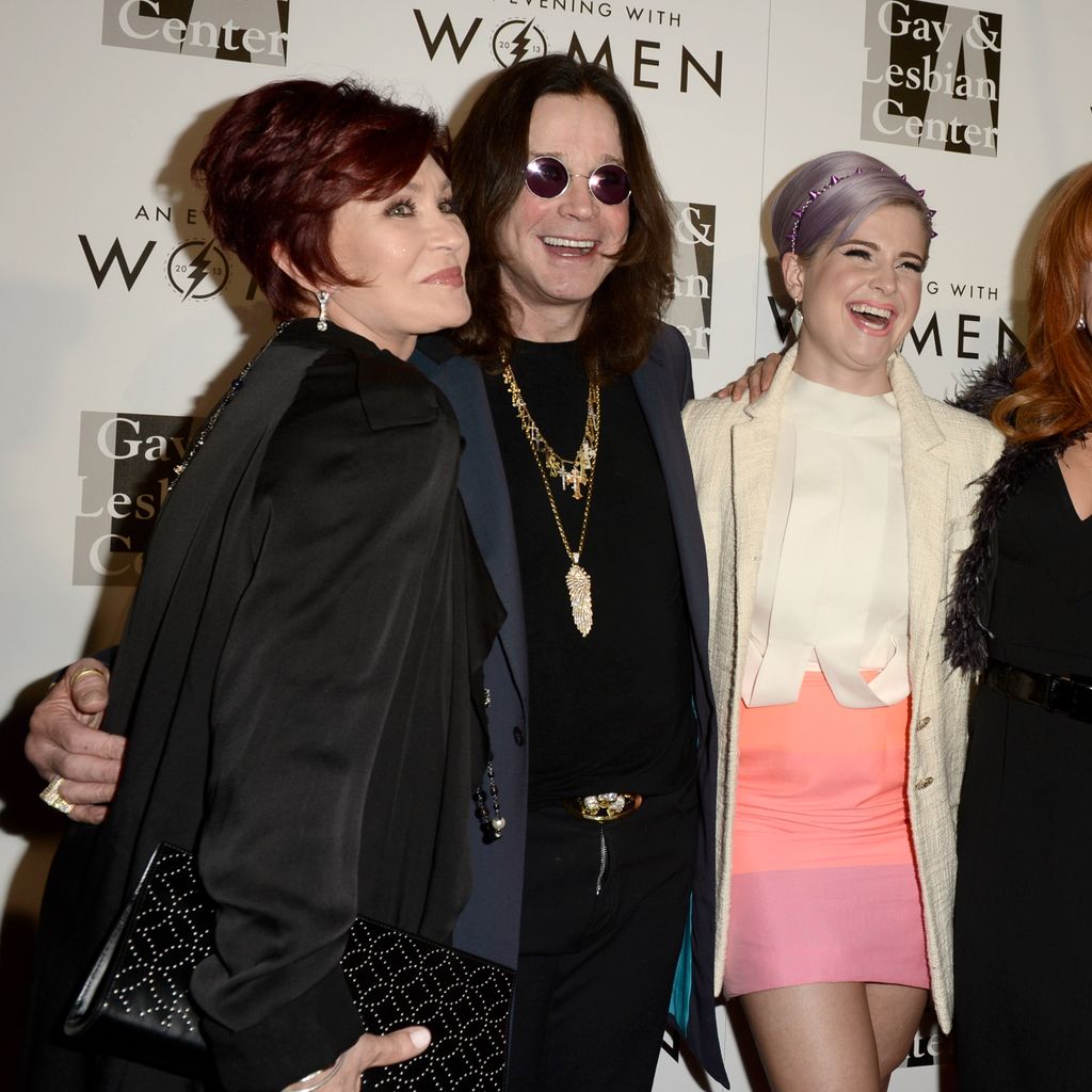 Sharon Osbourne, Ozzy Osbourne, Kelly Osbourne und Kathy Griffin
