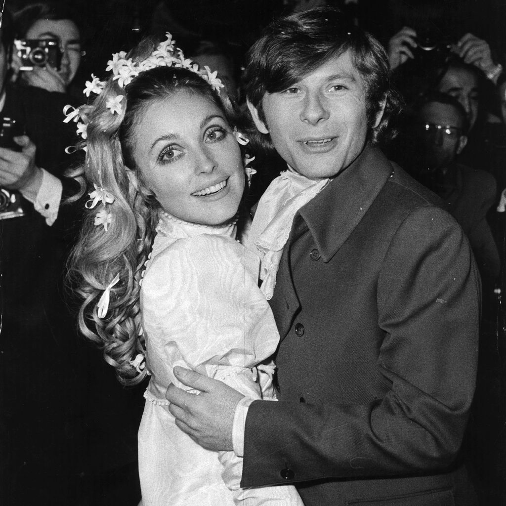 Sharon Tate und Roman Polanski auf ihrer Hochzeit im Jahr 1968